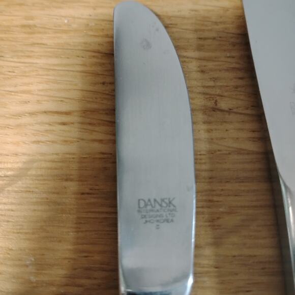 Dansk Variation V Knives 7" Butter Spreader Korea 8 1/2" French Knife Finland - Picture 3 of 7